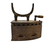 Vintage Clothing Iron, Large, Rustic