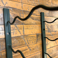 Wine Rack Brackets, Pair, Wall Mount, Steel, Dark Green Finish, sku: 033501