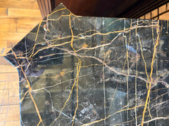 Drexel Heritage End Table with Three Drawers, Dark Marble Top, sku: 033553