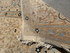 Large Area Rug, Iranian, 100% Wool, Beige, Cream, Blue, Sku: 033555