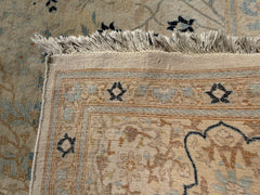 Large Area Rug, Iranian, 100% Wool, Beige, Cream, Blue, Sku: 033555