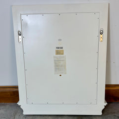 Pottery Barn Wall Mirror, Beveled Edge, White Frame, Sku: 033582