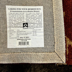 Runner Rug, Tribal Animal Shape Motif, Wool Blend, Rust and Tan, sku: S32432