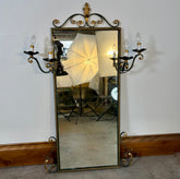 Wall Mirror with Ornate Frame, Side Lights, Sku: 033577