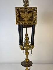 Brass Table Lamp, French Bouillotte Style, Vintage, Four Candle Light, Sku: 033580