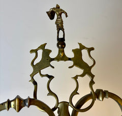 Brass Table Lamp, French Bouillotte Style, Vintage, Four Candle Light, Sku: 033580