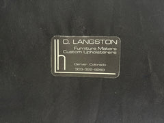 Pair of High Back, Hide Wood Arm Chairs, Hide, Hand Painted