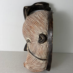 Vintage Songye Mask, Wood, Hand Carved, Primitive