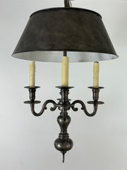 Visual Comfort 4 arm French Bouillotte Chandelier with metal shade