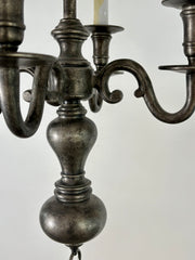 Visual Comfort 4 arm French Bouillotte Chandelier with metal shade