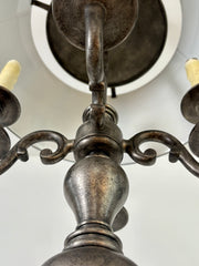 Visual Comfort 4 arm French Bouillotte Chandelier with metal shade