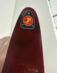 Antique Wood Skis from Germany, 1890s