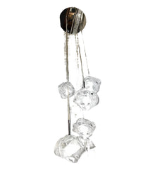 Kalco Lighting, Hanging Light, Pendant Light with Ribbed Knots Five Glass Shades, sku: 031866