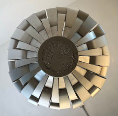 Valley Isle Lighting Pendant Designed by Max Sauze "Ribbon" Matte Silver Finish, Metal, sku: 033643