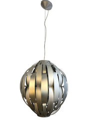 Valley Isle Lighting Pendant Designed by Max Sauze "Ribbon" Matte Silver Finish, Metal, sku: 033643