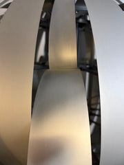 Valley Isle Lighting Pendant Designed by Max Sauze "Ribbon" Matte Silver Finish, Metal, sku: 033643