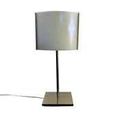 Table Lamp, Contemporary, Composite Shade, Brushed Nickel Frame, Stand