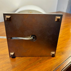 Table Lamp, Contemporary, Composite Shade, Brushed Nickel Frame, Stand