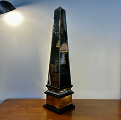 Howard Elliot Collection Obelisk, Large Mirrored Beveled Smoked Glass