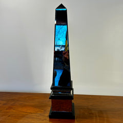 Howard Miller Collection Obelisk, Smoked Mirror Beveled Glass, Small Size