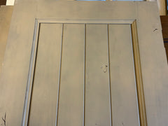 Door with Hardware, Notty Alder, Grey Wash, Sku: 033658