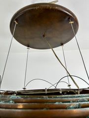 Beehive Copper Hanging Light, Extra Large, Contemporary