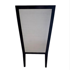 Studio H, Holly Hunt Collection Creme Leather Wood Frame Dining Chairs, Set of Eight, Sku 032778