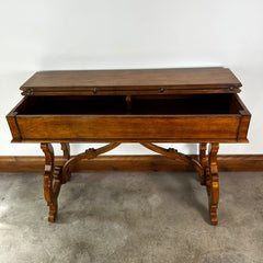 Century, Secretary Style Desk, Hinged Top Opens to Compartment Storage, 55" w x 24" d x 38" h