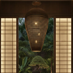 Beehive Copper Hanging Light, Extra Large, Contemporary, sku: 031965
