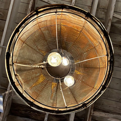 Beehive Copper Hanging Light, Extra Large, Contemporary