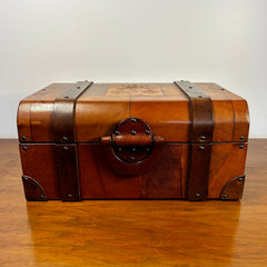 Wesley & Bober, Inc. Humidor, Cigar Case, Leather Wrapped, sku: 031924