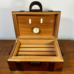 Wesley & Bober, Inc. Humidor, Cigar Case, Leather Wrapped, sku: 031924