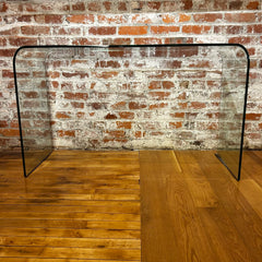 Fiam Angelo Cortesi Curved Glass Desk Table