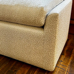 Elisa Carlucci Quintus Camille Ottoman, Cream Upholstery