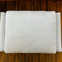 Elisa Carlucci Quintus Camille Ottoman, Cream Upholstery