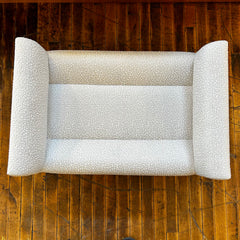 Elisa Carlucci Quintus Camille Ottoman, Cream Upholstery