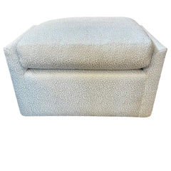 Elisa Carlucci Quintus Camille Ottoman, Cream Upholstery