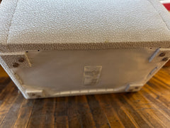 Elisa Carlucci Quintus Camille Ottoman, Cream Upholstery