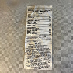 Elisa Carlucci Quintus Camille Ottoman, Cream Upholstery