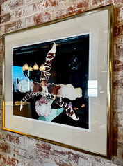 Robert C. Therien Original Art, "Echoes Orchid" Watercolor, Framed and Matted