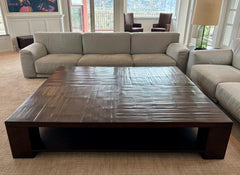 Bamboo Coffee Table, Extra Large, Square, Dark Stained, Sku: 032795