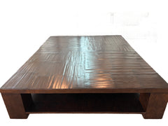 Bamboo Coffee Table, Extra Large, Square, Dark Stained, Sku: 032795