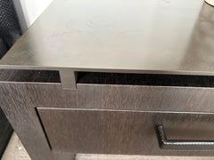 Night Stands, Metal Top, Wood Contemporary Design, Pair, sku: 032800