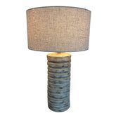 Wood Base Table Lamp With Barrel Shade, sku: 032801