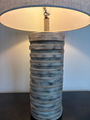 Wood Base Table Lamp With Barrel Shade, sku: 032801