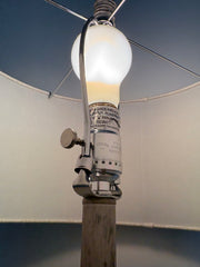 Wood Base Table Lamp With Barrel Shade, sku: 032801