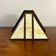 Wall Light, Sconce, Craftsman Style, Stained Glass, Pyramid Shape