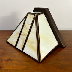 Wall Light, Sconce, Craftsman Style, Stained Glass, Pyramid Shape