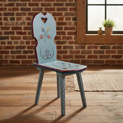 Scandinavian Hand-painted Child's Chair, Light Blue, sku: 032062