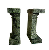 Decorative Crafts, Inc. Handcrafted Bookends, Green Marble Columns